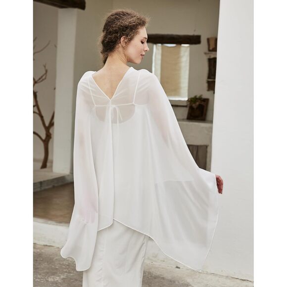 Chiffon Cape Shawls For Evening Dress Soft Elegant Sheer Wraps Perfect 7396 Chiffon Cape Shawls For Evening Dress Soft Elegant Sheer Wraps Perfect 7396